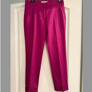 ETRO Plum Purple Rose Viscose Tailored Pant